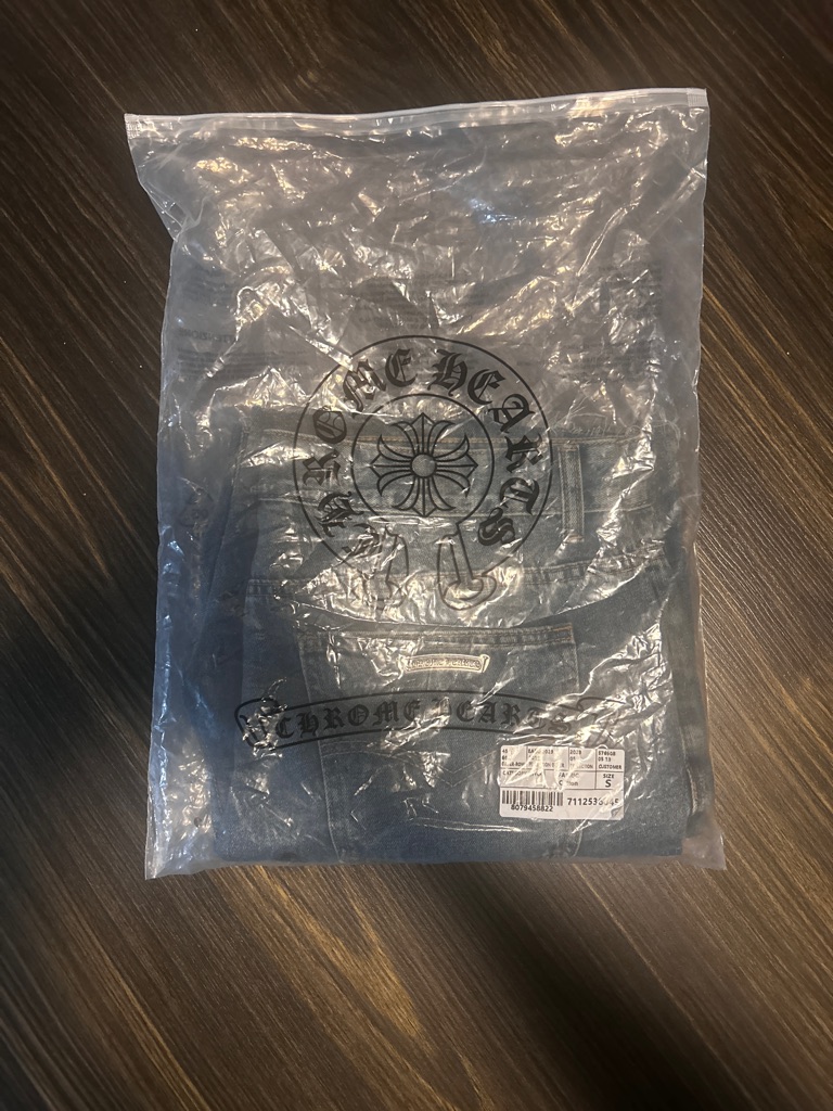 Chrome Hearts Black Denim Jeans In Branded Packaging